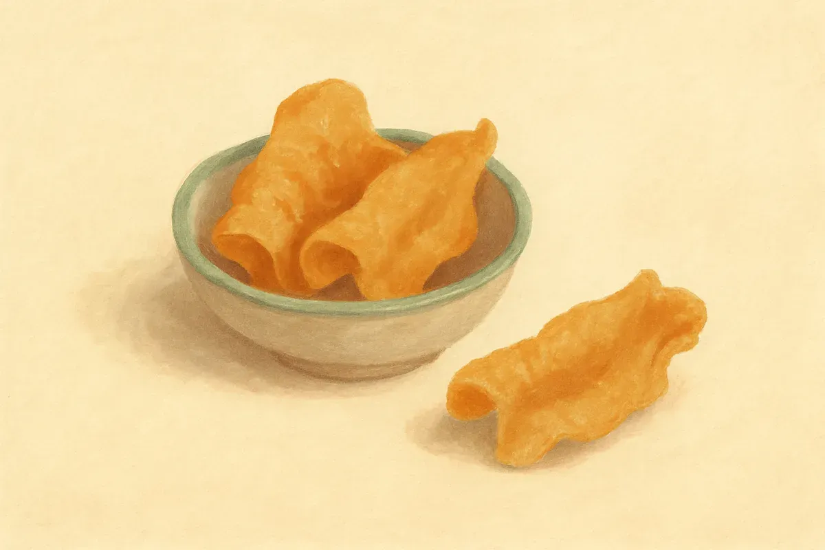 Illustration of fish maw, the collagen-rich postpartum tonic.